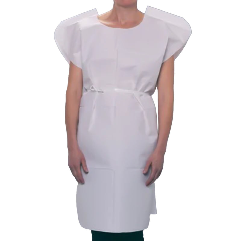 TIDI® Patient Exam Gown Child Size White Disposable (331999_CS) 50/CS