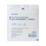 McKesson Nonwoven Sponge 4 X 4 Inch 4-Ply Sterile 2 per Pack (482411_PK) 1/PK