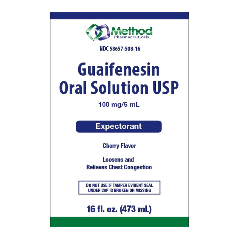 Method Pharmaceuticals Cold and Cough Relief 100 mg / 5 mL Strength Liquid 16 oz. (1254351_EA) 1/EA