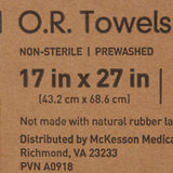 McKesson O.R. Towel 17 W X 27 L Inch Blue NonSterile (1118996_CS) 100/CS