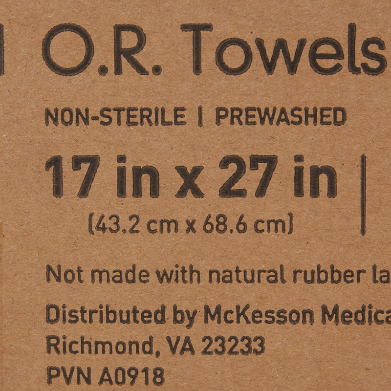 McKesson O.R. Towel 17 W X 27 L Inch Blue NonSterile (1118996_CS) 100/CS