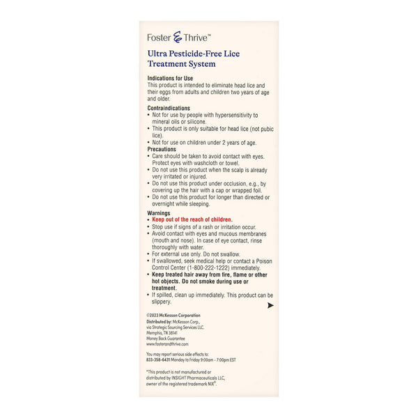 Foster & Thrive® Lice Shampoo 3.4 oz. (1238996_EA) 1/EA