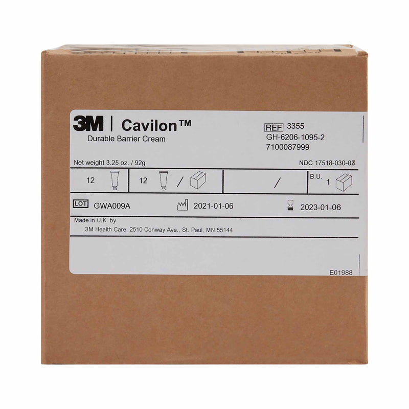 3M™ Cavilon™ Skin Protectant 3.25 oz. Tube Unscented Cream CHG Compatible (806588_EA) 1/EA