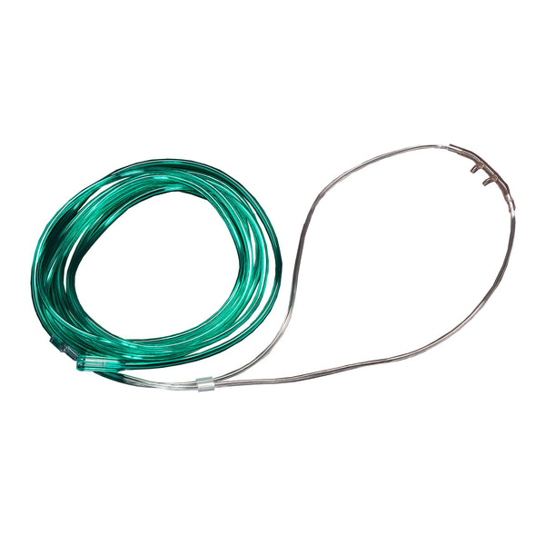 Salter-Style® Nasal Cannula Adult Curved Prong / NonFlared Tip 14 Foot O2 Line (566740_CS) 25/CS