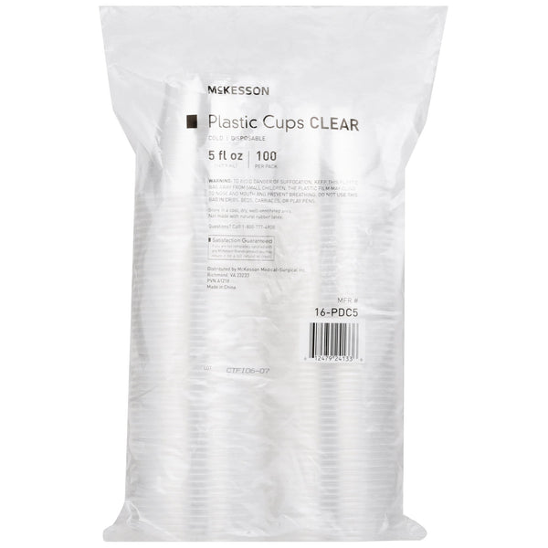 McKesson Drinking Cup 5 oz. Clear Polypropylene Disposable (1127769_SL) 100/SL