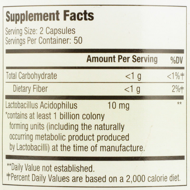 HEALTHSTAR® Probiotic Dietary Supplement 100 per Bottle Capsule (852556_BT) 1/BT