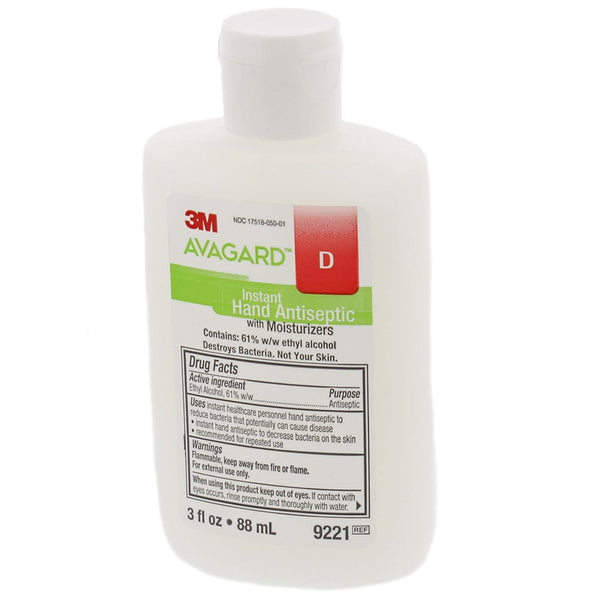 3M™ Avagard™ D Hand Sanitizer 3 oz. Ethyl Alcohol Gel Bottle (406350_EA) 1/EA