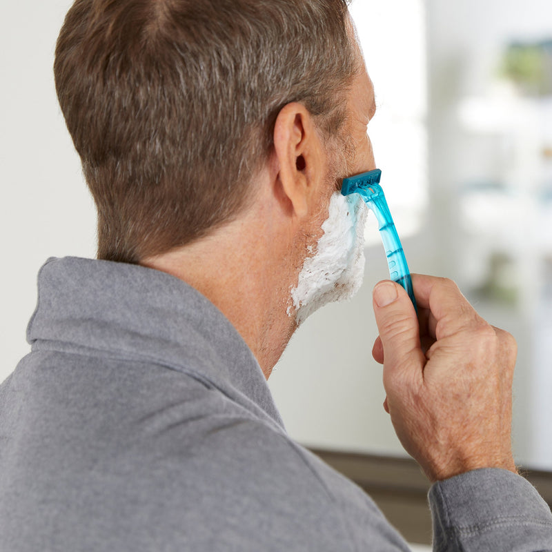 McKesson Personal Razor with Lubricating Strip Single Edge Triple Blade NonSterile Disposable (628717_BX) 10/BX
