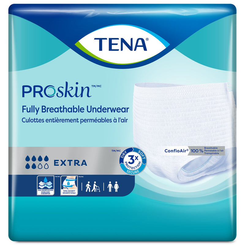 TENA® ProSkin™ Extra Unisex Adult Absorbent Underwear Pull On with Tear Away Seams Medium Disposable Moderate Absorbency (978867_BG) 16/BG