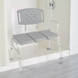 McKesson Knocked Down Bariatric Bath Transfer Bench Arm Rail 18-1/4 to 23-1/4 Inch Seat Height 500 lbs. Weight Capacity (1128903_EA) 1/EA