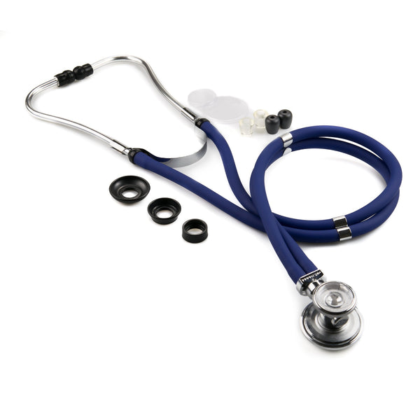 McKesson LUMEON™ Sprague Stethoscope Blue 2-Tube 22 Inch Tube Double Sided Chestpiece (992843_EA) 1/EA