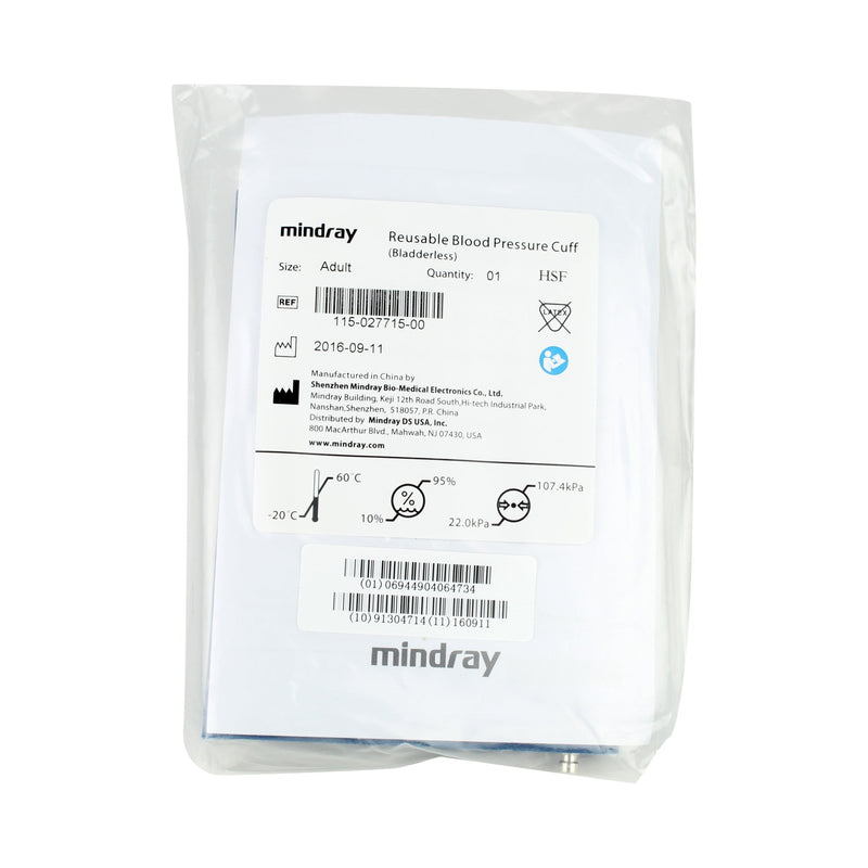 Mindray™ Reusable Blood Pressure Cuff 24 to 35 cm Arm Nylon Cuff Adult Cuff (682576_EA) 1/EA