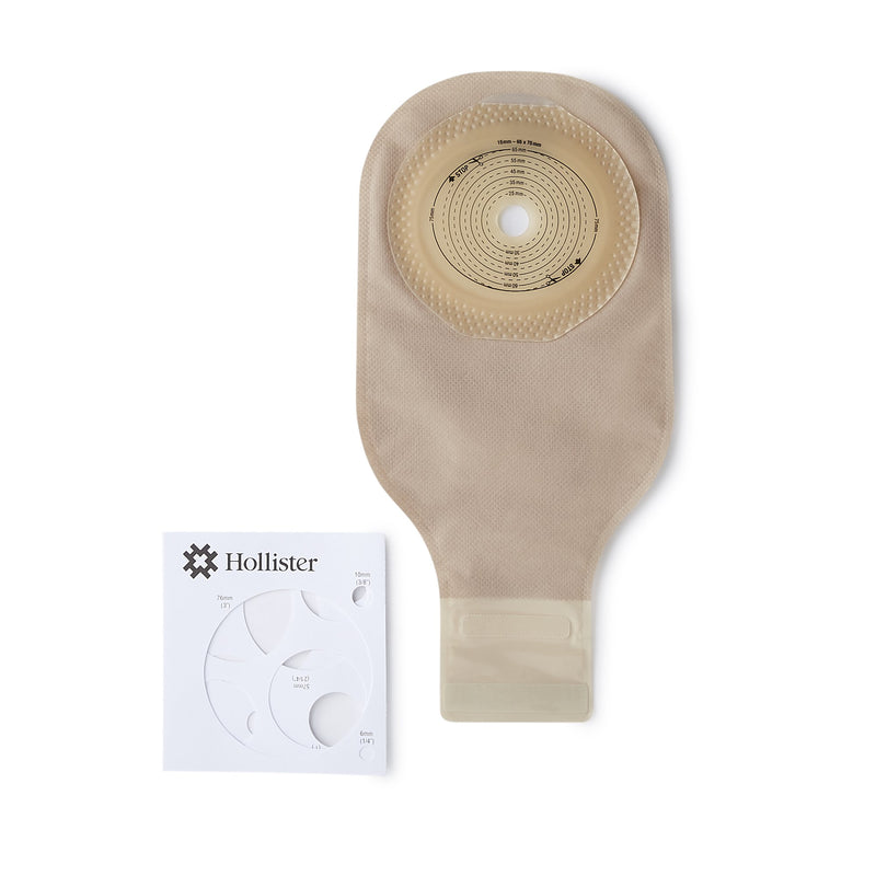 Premier™ Ostomy Pouch One-Piece System 12 Inch Length Oval, Flat, Trim to Fit 2-1/2 to 3 Inch Stoma Drainable (689137_BX) 10/BX