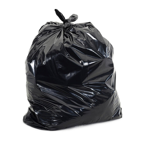 Colonial Bag Trash Bag 10 gal. Black HDPE 6 Mic. 24 X 24 Inch X-Seal Bottom Coreless Roll (850967_BX) 50/BX