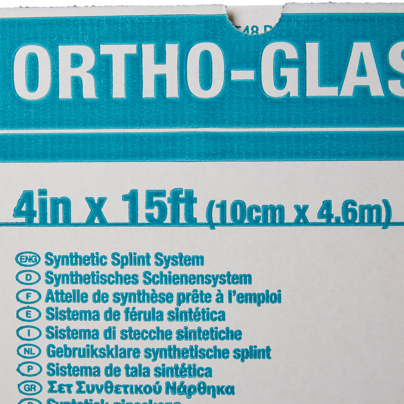 ORTHO-GLASS® Padded Splint Roll 4 Inch X 15 Foot Fiberglass White (282601_CS) 2/CS