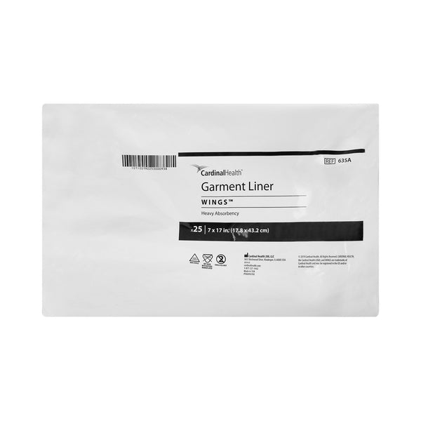 Wings™ Incontinence Liner 7 X 17 Inch Moderate Absorbency Polymer Core One Size Fits Most (165216_BG) 1/BG