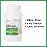 HEALTHSTAR® Allergy Relief 4 mg Strength Tablet 1,000 per Bottle (558678_CS) 12/CS