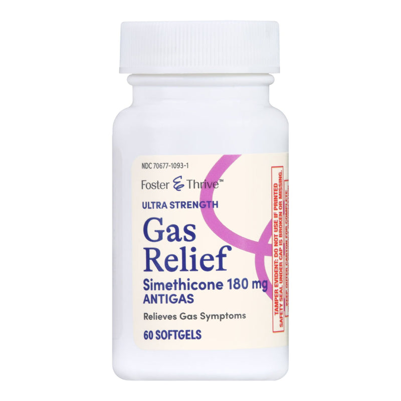 Foster & Thrive™ Gas Relief 180 mg Strength Softgel 60 per Bottle (1235087_BT) 1/BT