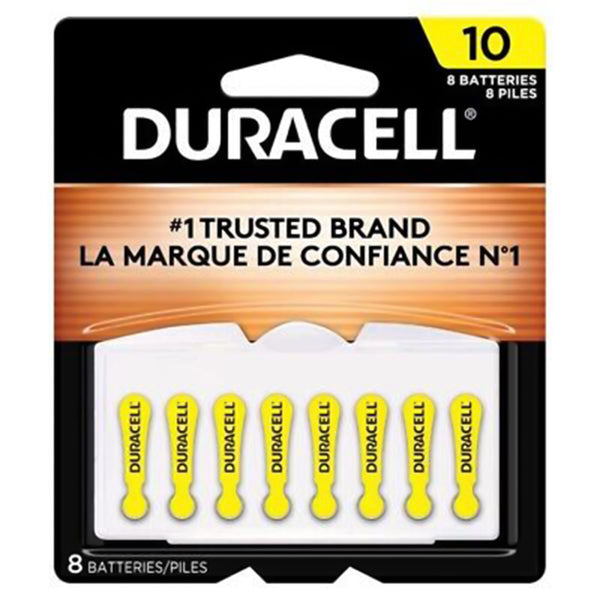 Duracell® Zinc Air Battery 1.4V Disposable 8 per Pack (1261630_PK) 1/PK