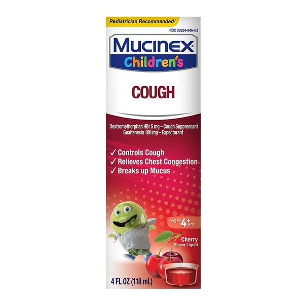 Mucinex® Max Children's Cold and Cough Relief Liquid 4 oz. (1191559_EA) 1/EA