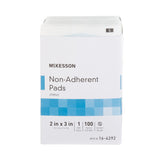 McKesson Non-Adherent Dressing 2 X 3 Inch Sterile 100 per Pack (373768_BX) 100/BX