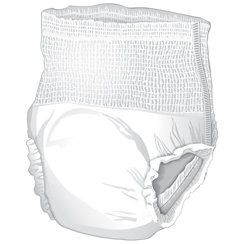 McKesson Ultra Unisex Adult Absorbent Underwear Pull On with Tear Away Seams X-Large Disposable Heavy Absorbency (724918_CS) 4/CS