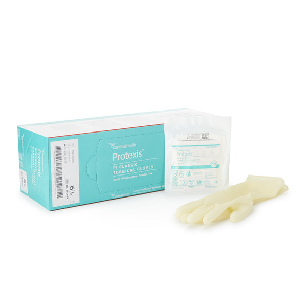 Protexis™ PI Classic Surgical Glove Size 6.5 Sterile Polyisoprene Standard Cuff Length Smooth Ivory Not Chemo Approved (807443_BX) 50/BX