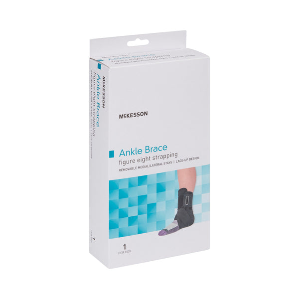 McKesson Ankle Brace Medium Lace-Up / Figure-8 Strap / Hook and Loop Closure Foot (1159073_EA) 1/EA