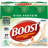 Boost® High Protein Oral Supplement Very Vanilla Flavor Liquid 8 oz. Bottle (778933_PK) 6/PK