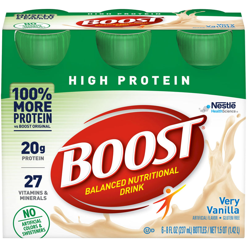Boost® High Protein Oral Supplement Very Vanilla Flavor Liquid 8 oz. Bottle (778933_EA) 1/EA