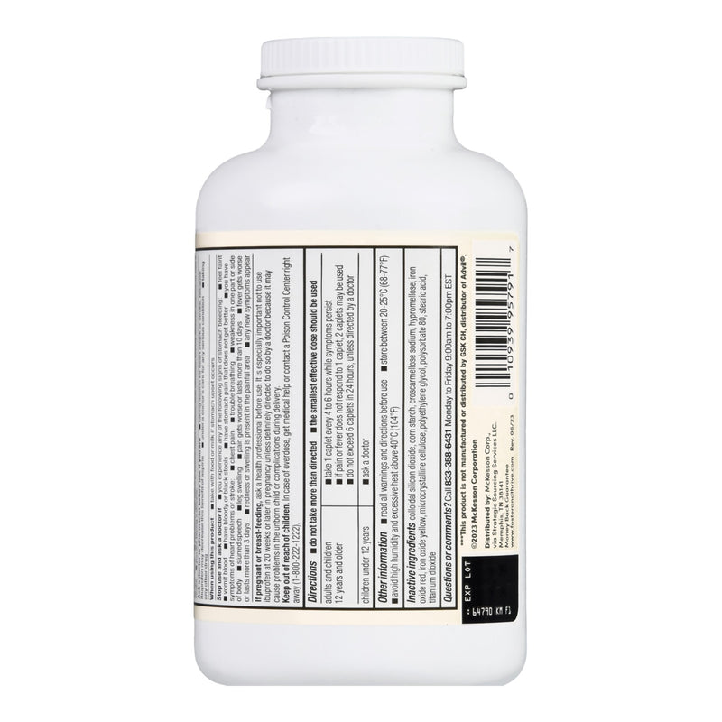 Foster & Thrive™ Pain Relief 200 mg Strength Ibuprofen Caplet 500 per Bottle (1238909_BT) 1/BT