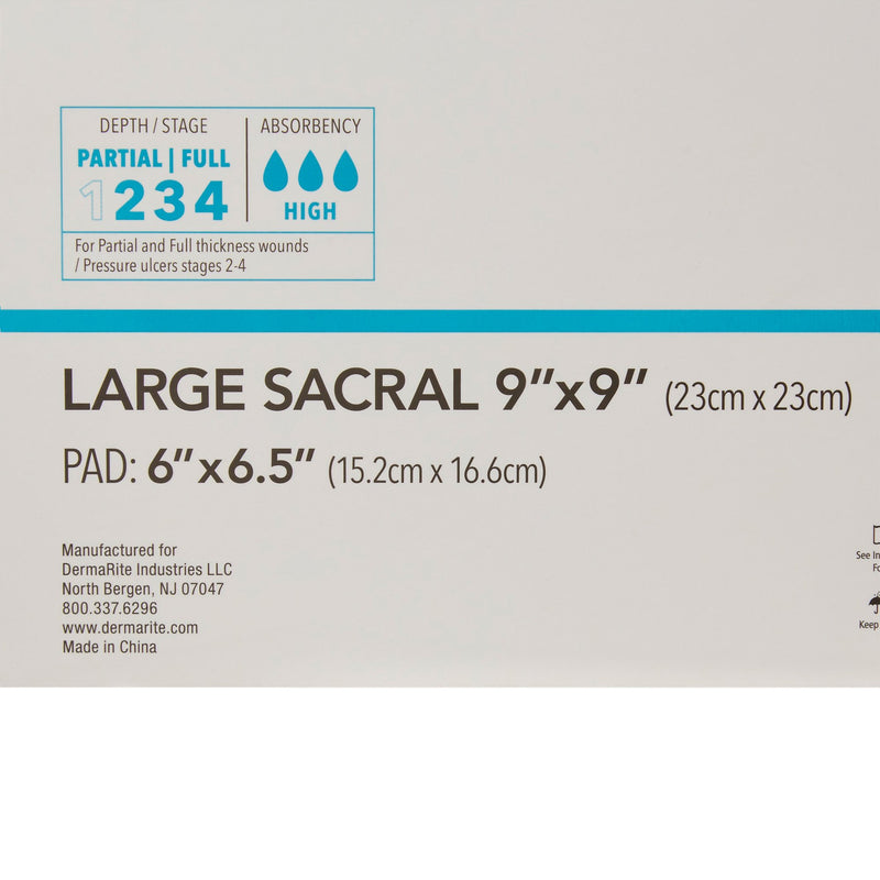 ComfortFoam™ Border Foam Dressing 9 X 9 Inch With Border Waterproof Backing Silicone Adhesive Sacral Sterile (946565_BX) 5/BX