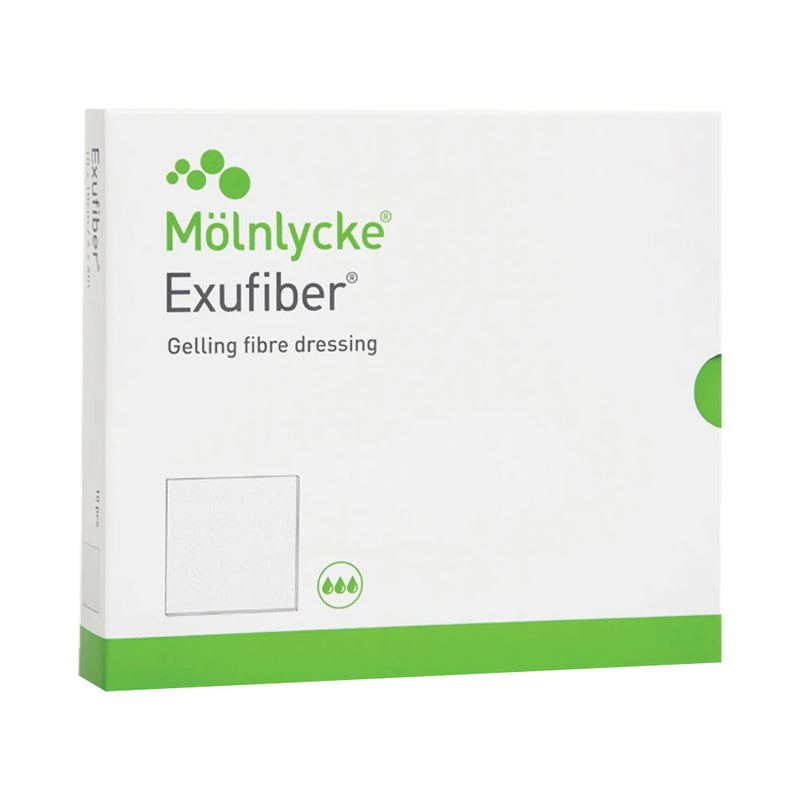 Exufiber® Gelling Fiber Dressing 2 X 2 Inch Square (1052344_EA) 1/EA