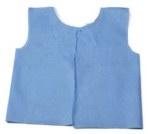 HPK Industries Exam Cape Blue One Size Fits Most Front / Back Opening Belt Closure Female Disposable (650337_CS) 100/CS