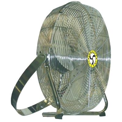 High Velocity Low Stand Fans, Swivel, Yoke Mount, 18 in, 1/8 hp, 3-Speed (063-78984) Each