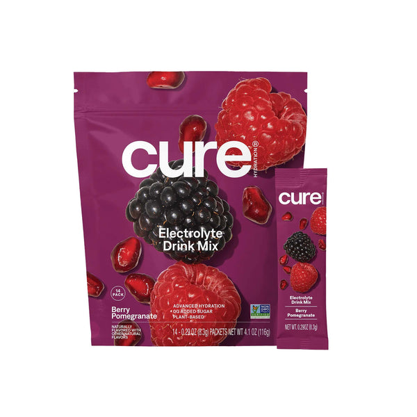 Cure® Oral Electrolyte Solution Berry Pomegranate 8.3 Gram Electrolyte (1256707_PK) 14/PK