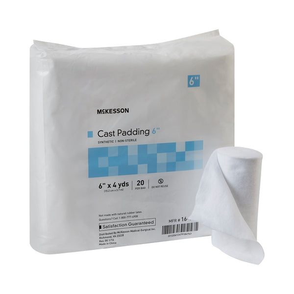 McKesson Cast Padding Undercast 6 Inch X 4 Yard Polyester NonSterile (734227_BG) 20/BG