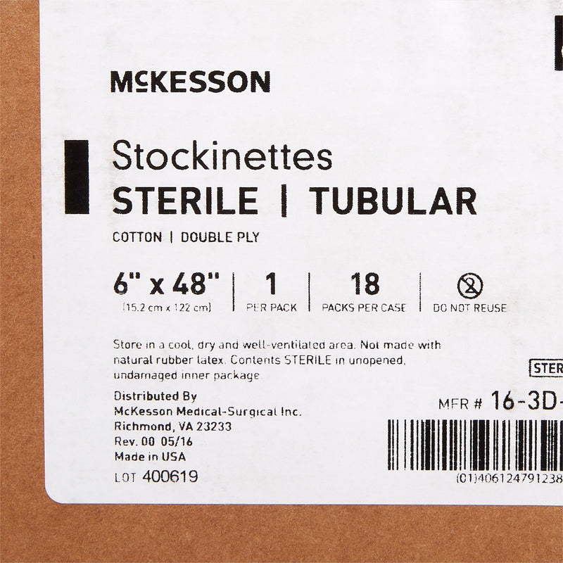 McKesson Surgical Stockinette Tubular 6 X 48 Inch Sterile (460832_EA) 1/EA