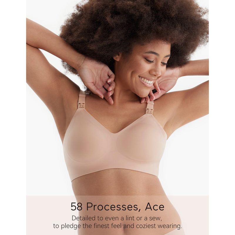 Momcozy Smooth Nursing Bra Beige Large 36 to 38 Inch (1261820_EA) 1/EA
