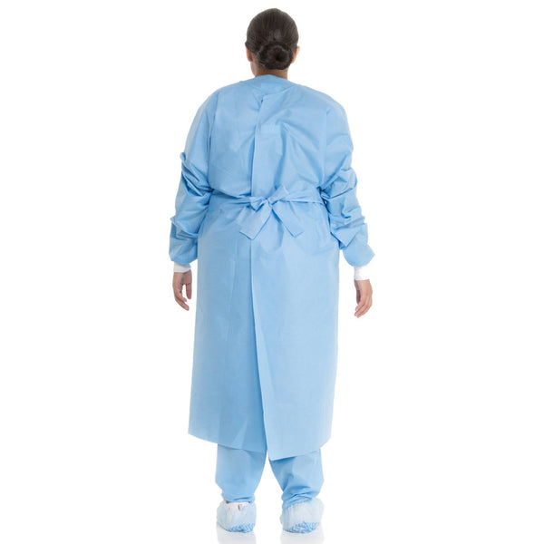 Halyard Protective Procedure Gown Large Blue NonSterile Not Rated Disposable (342890_PK) 10/PK