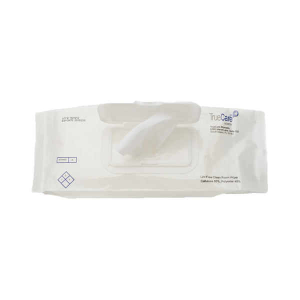 TrueCare® Surface Disinfectant Cleaner Premoistened Cleanroom Manual Pull Wipe 30 Count Soft Pack Alcohol Scent Sterile (1136428_CS) 24/CS