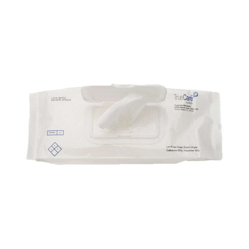 TrueCare® Surface Disinfectant Cleaner Premoistened Cleanroom Manual Pull Wipe 30 Count Soft Pack Alcohol Scent Sterile (1136428_PK) 1/PK