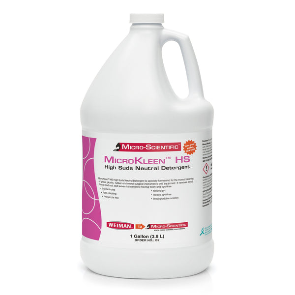 MicroKleen™ HS Neutral Instrument Detergent Liquid Concentrate 1 gal. Jug Unscented (344616_CS) 4/CS