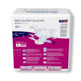 Seni® Super Quatro Unisex Adult Incontinence Brief Large Disposable Heavy Absorbency (1163835_CS) 36/CS