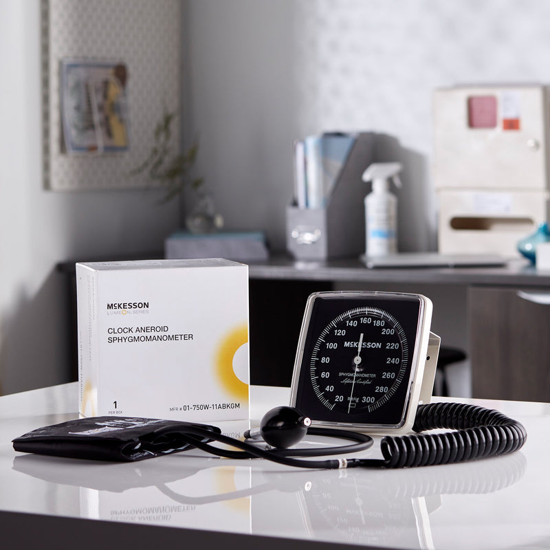 McKesson LUMEON™ Aneroid Sphygmomanometer Unit Adult Cuff Nylon Cuff 23 - 40 cm Wall Mount (803190_CS) 12/CS