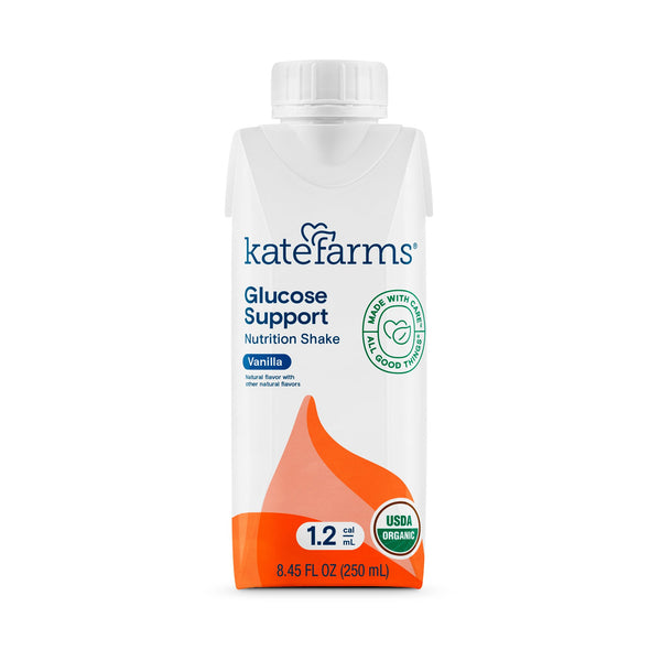 Kate Farms Glucose Support 1.2 Oral Supplement Vanilla Flavor Liquid 8.45 oz. Carton (1184937_CS) 12/CS