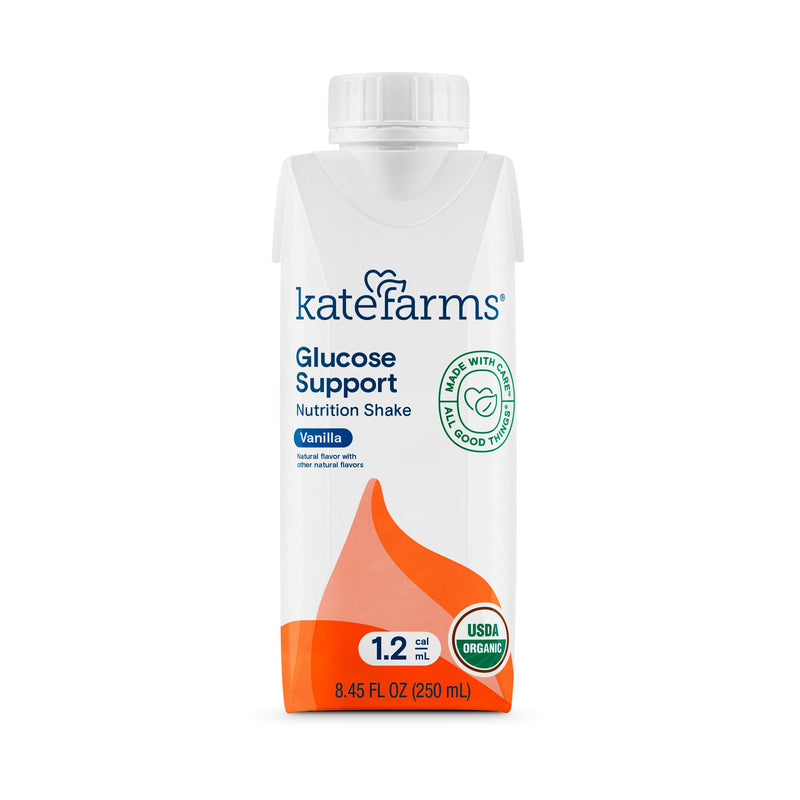 Kate Farms Glucose Support 1.2 Oral Supplement Vanilla Flavor Liquid 8.45 oz. Carton (1184937_EA) 1/EA