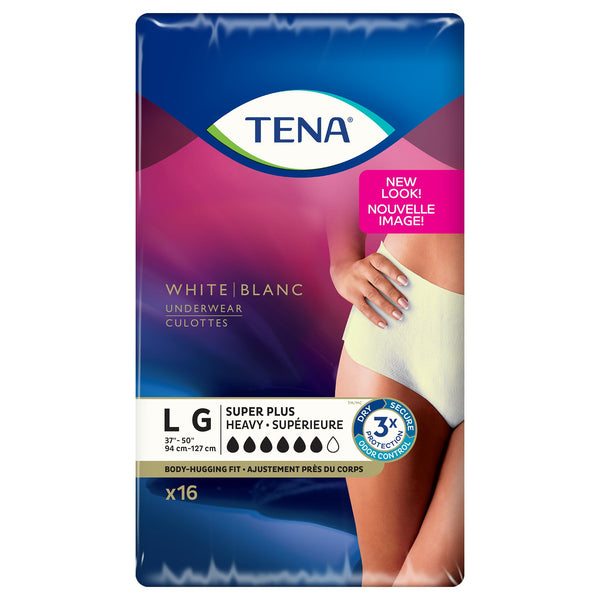 TENA® Women™ Super Plus Female Adult Absorbent Underwear Pull On with Tear Away Seams Large Disposable Heavy Absorbency (738763_CS) 64/CS