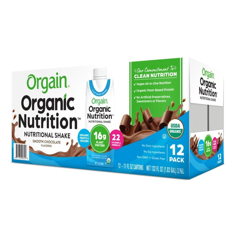 Organic Nutrition™ Vegan Oral Supplement Smooth Chocolate Flavor Liquid 11 oz. Carton (1112295_EA) 1/EA