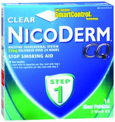 Nicoderm CQ® Stop Smoking Aid 21 mg Strength Transdermal Patch (523885_BX) 1/BX